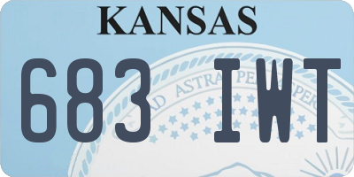 KS license plate 683IWT