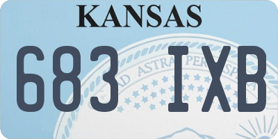 KS license plate 683IXB