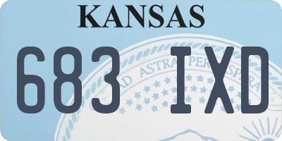 KS license plate 683IXD