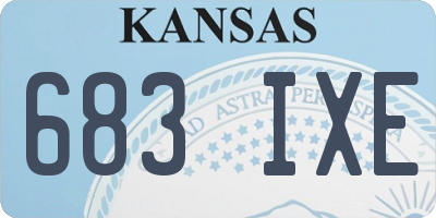 KS license plate 683IXE