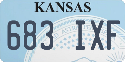 KS license plate 683IXF
