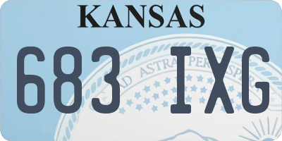 KS license plate 683IXG