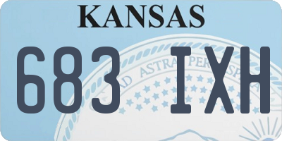 KS license plate 683IXH
