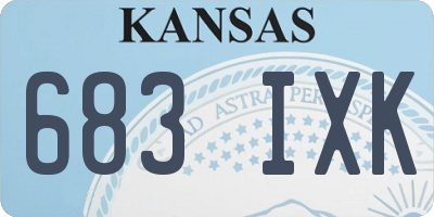 KS license plate 683IXK