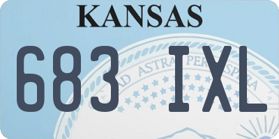 KS license plate 683IXL