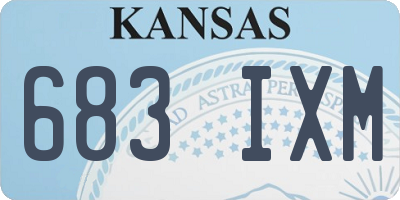 KS license plate 683IXM