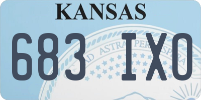 KS license plate 683IXO