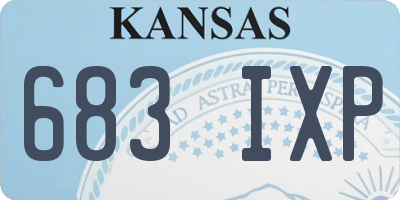 KS license plate 683IXP