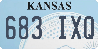 KS license plate 683IXQ