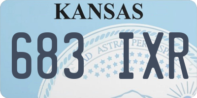 KS license plate 683IXR