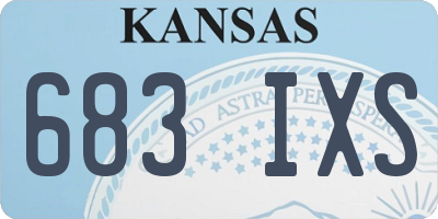 KS license plate 683IXS
