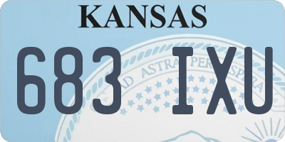 KS license plate 683IXU