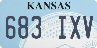 KS license plate 683IXV