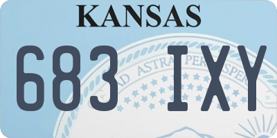 KS license plate 683IXY