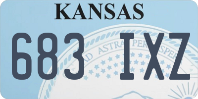 KS license plate 683IXZ
