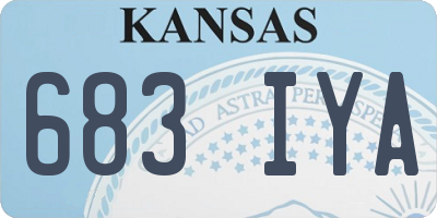 KS license plate 683IYA