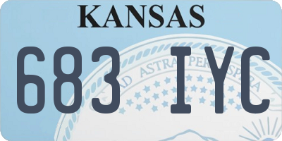 KS license plate 683IYC