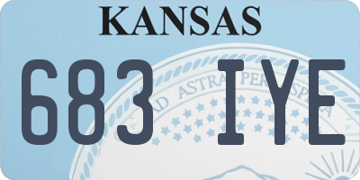 KS license plate 683IYE