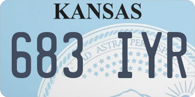 KS license plate 683IYR