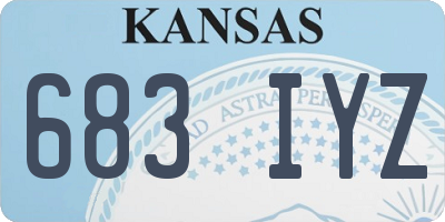 KS license plate 683IYZ