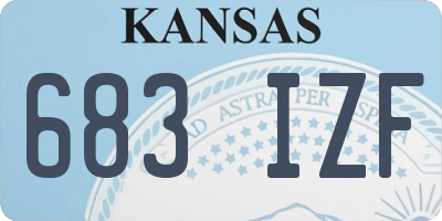 KS license plate 683IZF