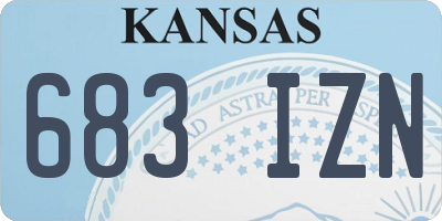 KS license plate 683IZN