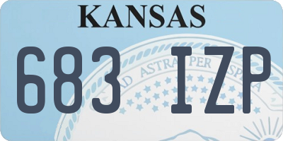 KS license plate 683IZP
