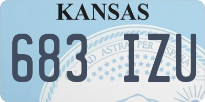 KS license plate 683IZU