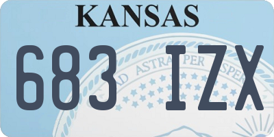 KS license plate 683IZX