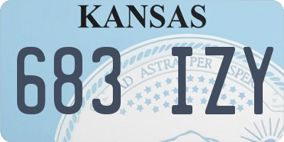 KS license plate 683IZY
