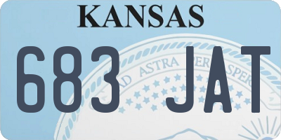 KS license plate 683JAT