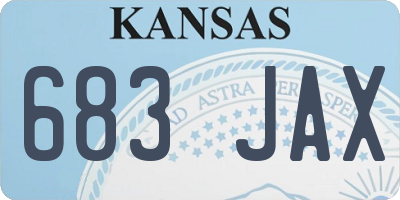 KS license plate 683JAX