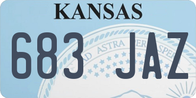 KS license plate 683JAZ