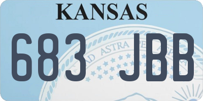 KS license plate 683JBB