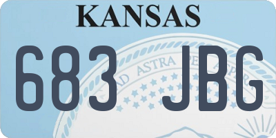 KS license plate 683JBG