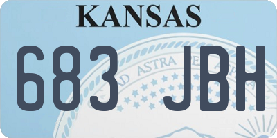 KS license plate 683JBH