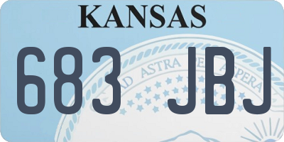 KS license plate 683JBJ