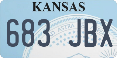 KS license plate 683JBX