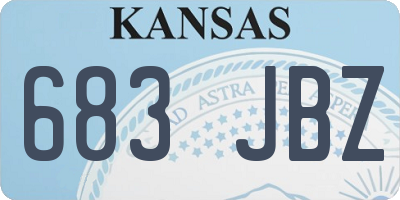 KS license plate 683JBZ