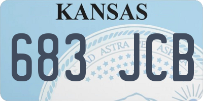 KS license plate 683JCB