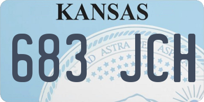 KS license plate 683JCH