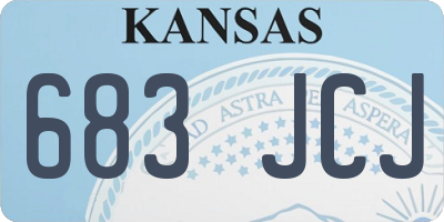 KS license plate 683JCJ