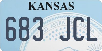 KS license plate 683JCL
