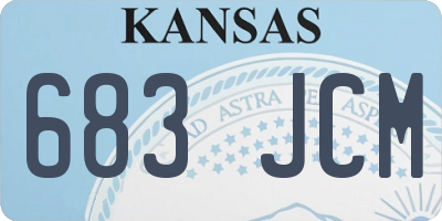 KS license plate 683JCM
