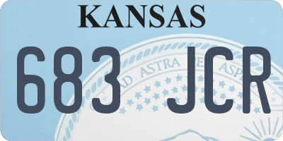 KS license plate 683JCR