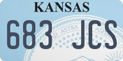 KS license plate 683JCS