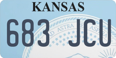 KS license plate 683JCU
