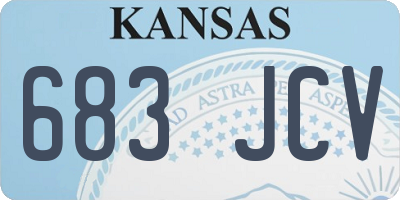 KS license plate 683JCV