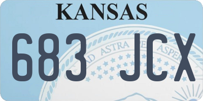 KS license plate 683JCX