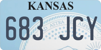 KS license plate 683JCY